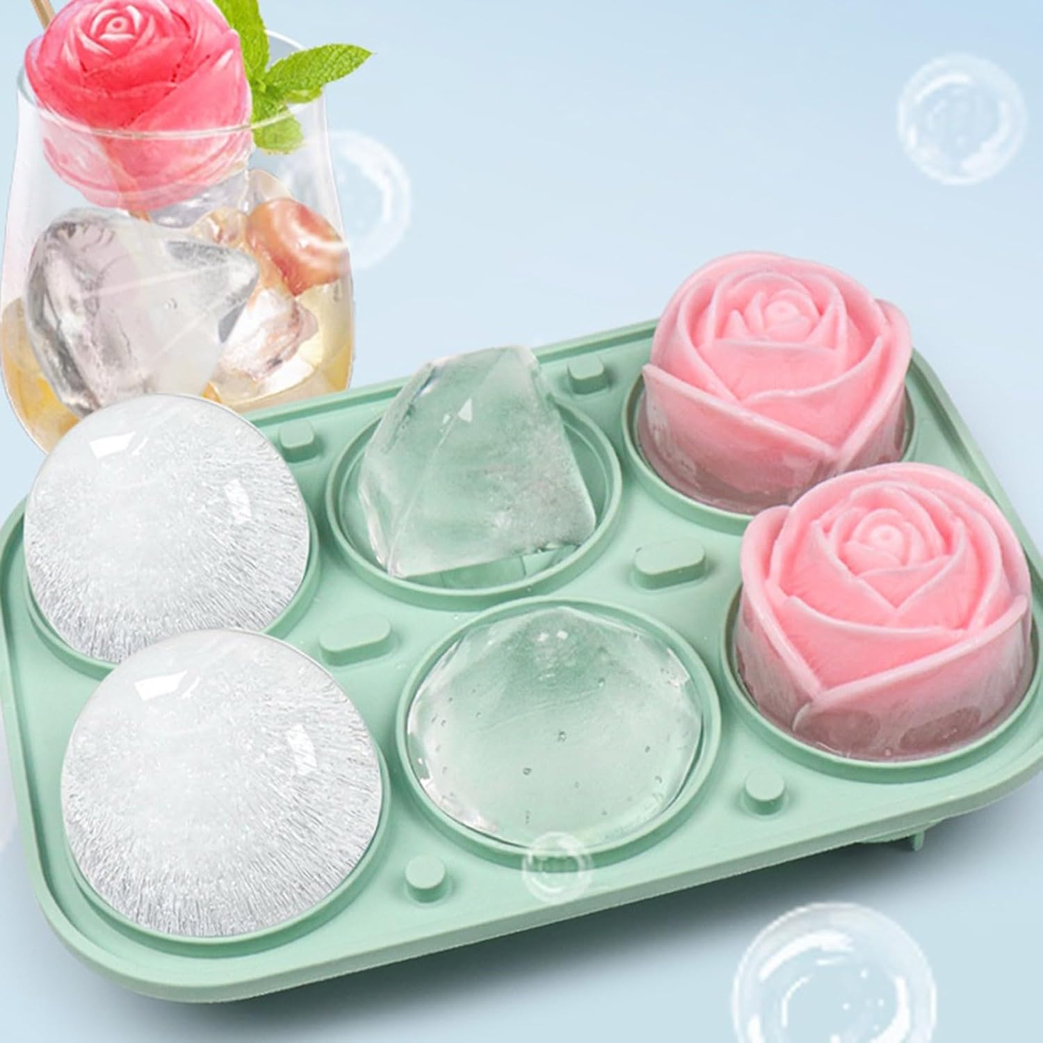 Ice Mold Sphere - قالب ثلج كبير 2026 مع غطاء،