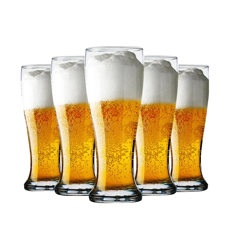 Home Bar Supplies - قطعتان من كوب بيرة القمح، كوب