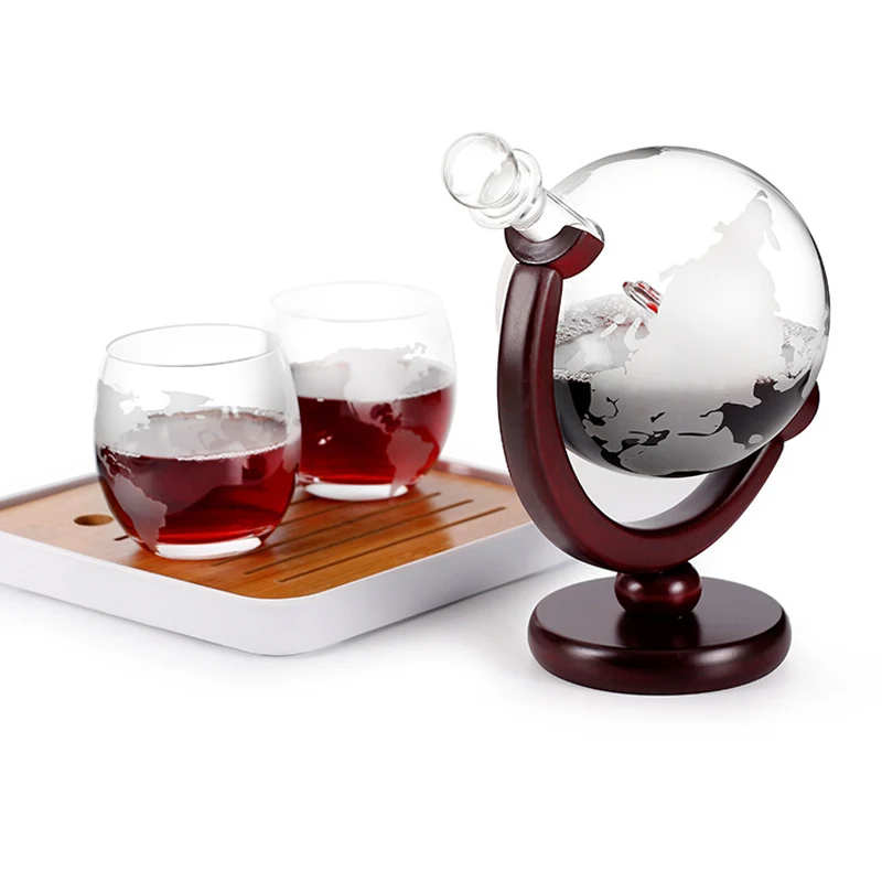 Decanter Globe Set - ويسكي الدورق غلوب كأس للنبيذ مجموعة