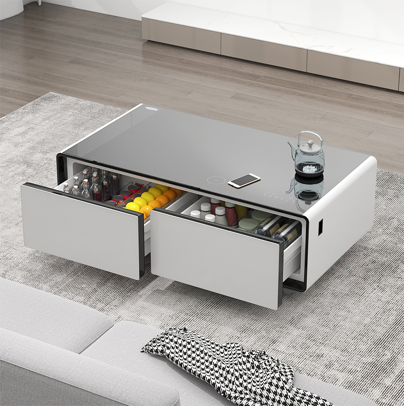 Home Bar And Fridge - طاولة قهوة ذكية مع ثلاجة صغيرة