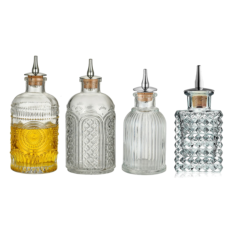 Bitters Bottle Set - زجاجة كوكتيل كلاسيكية مع أداة بار
