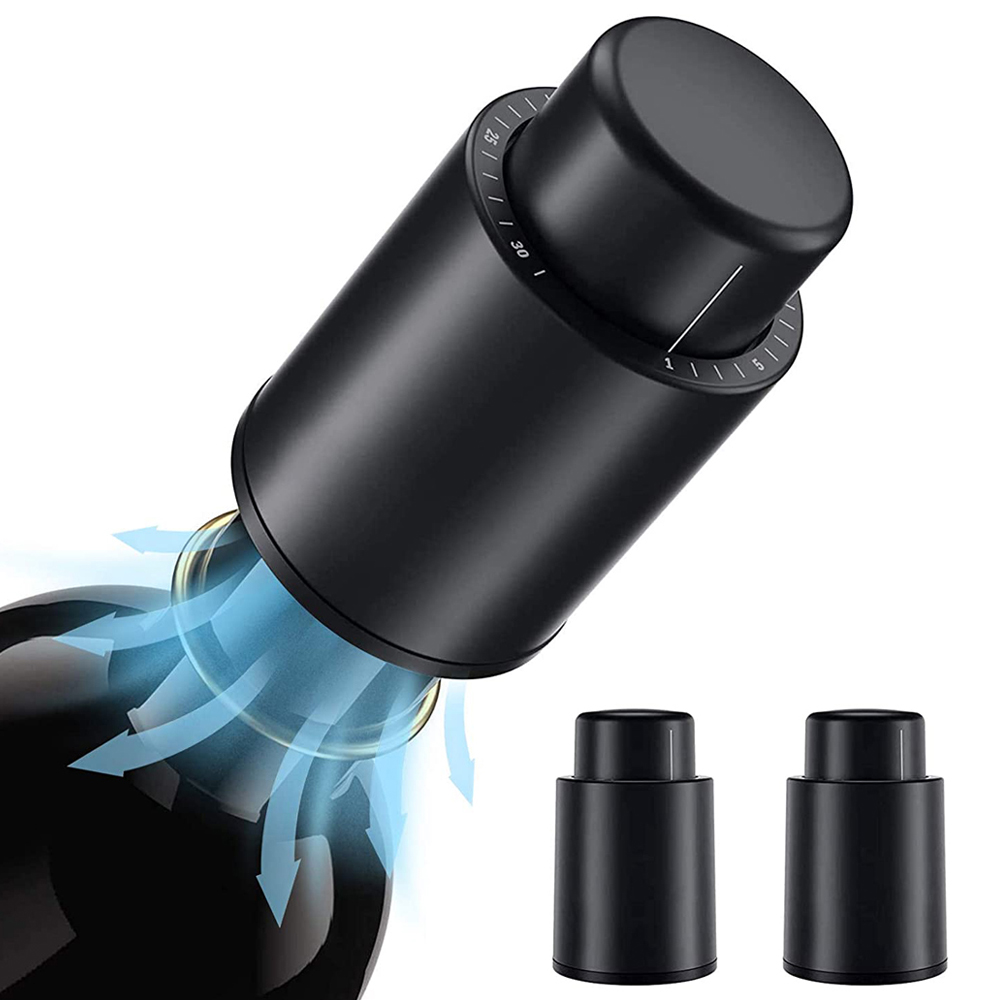 Wine Preservation Pump - فراغ النبيذ مثبت زجاجي مختومة تخزين