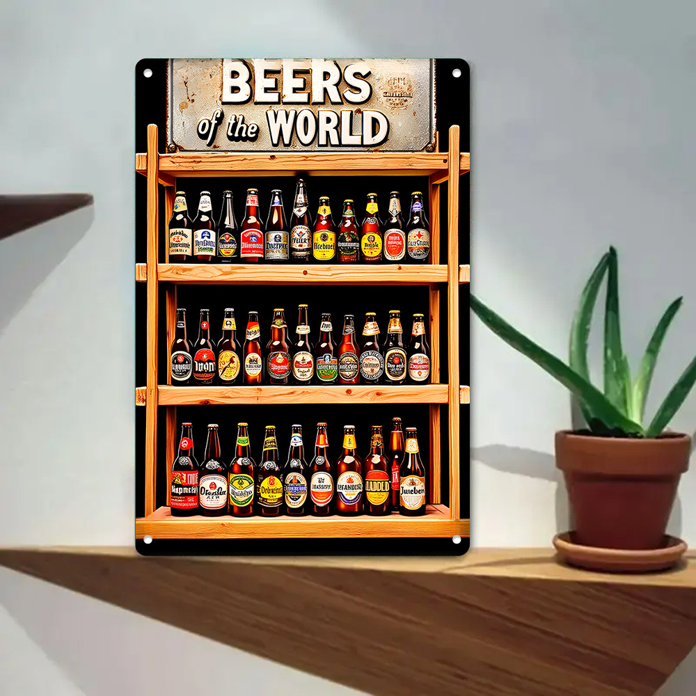 Home Bar Shelf - لافتة معدنية عتيقة بعنوان 