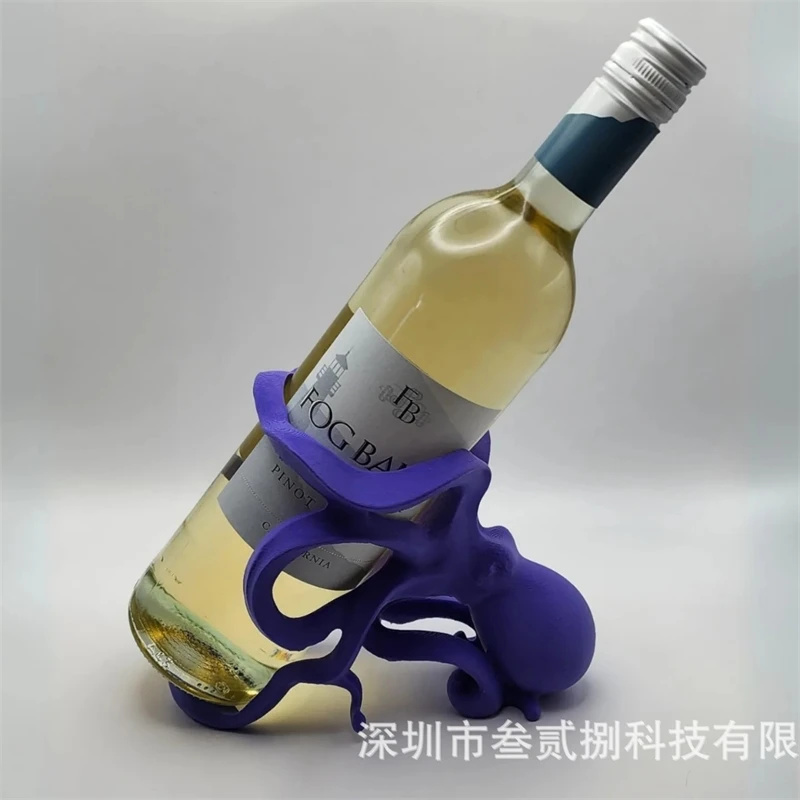 Home Bar Stand - الأخطبوط النبيذ حامل الزجاجات منضدية شريط