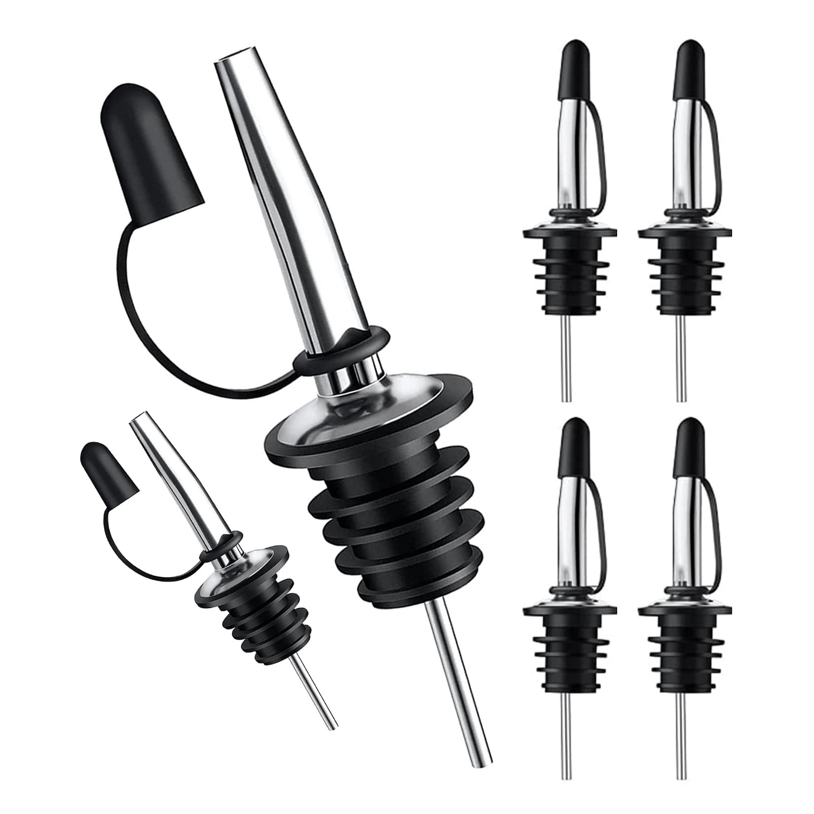 Speed Pourer Cap - صنبور صب الخمور مع أغطية الغبار