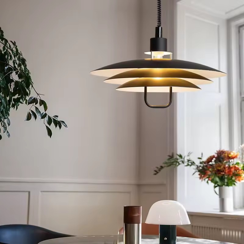Home Bar And Counter - إضاءة معلقة قابلة للرفع بتصميم UFO