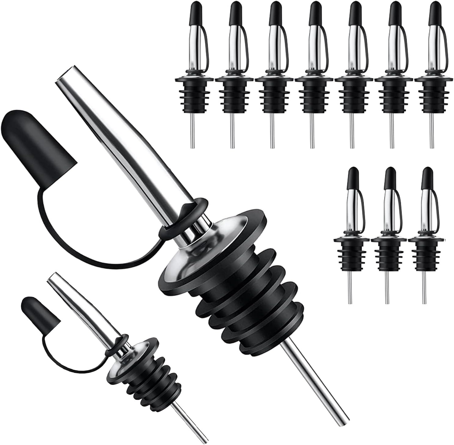Speed Pourer Cap - 12 قطعة من فوهات صب المشروبات