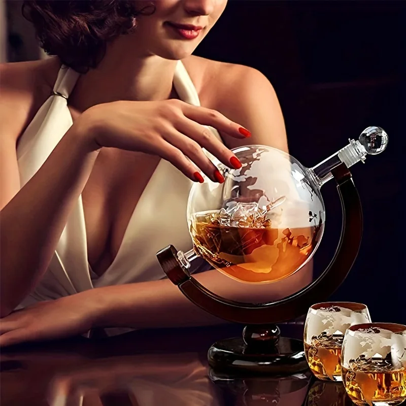 طقم ديكانتر ويسكي على شكل كرة  - مراجعة Decanter Globe Set وسعره