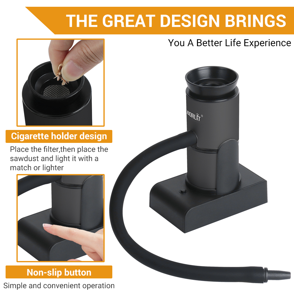 BORUiT SK305 الدخان Infuser ال - مراجعة Smoking Gun Kit وسعره