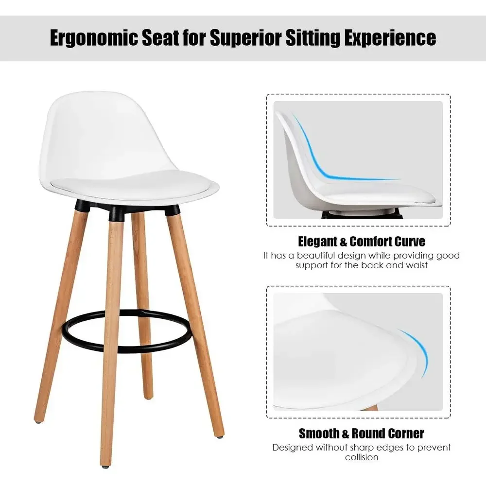 مجموعة من 4 كراسي بار بمقاعد م - مراجعة Home Bar Stools وسعره
