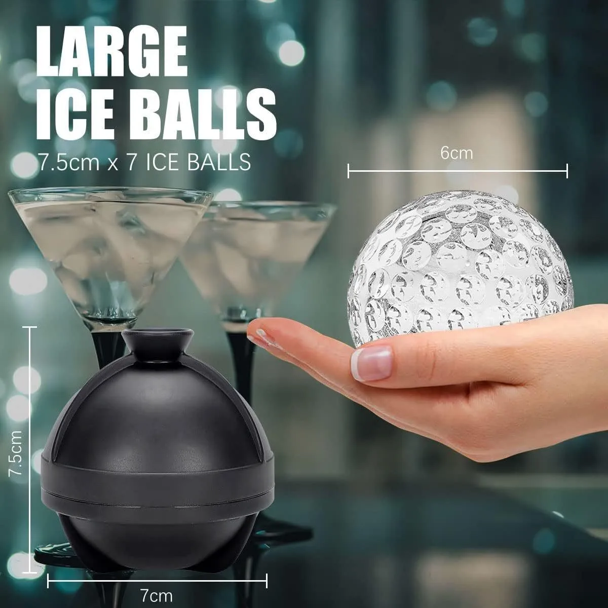 صانع كرات الثلج من السيليكون ل - مراجعة Ice Mold Sphere وسعره