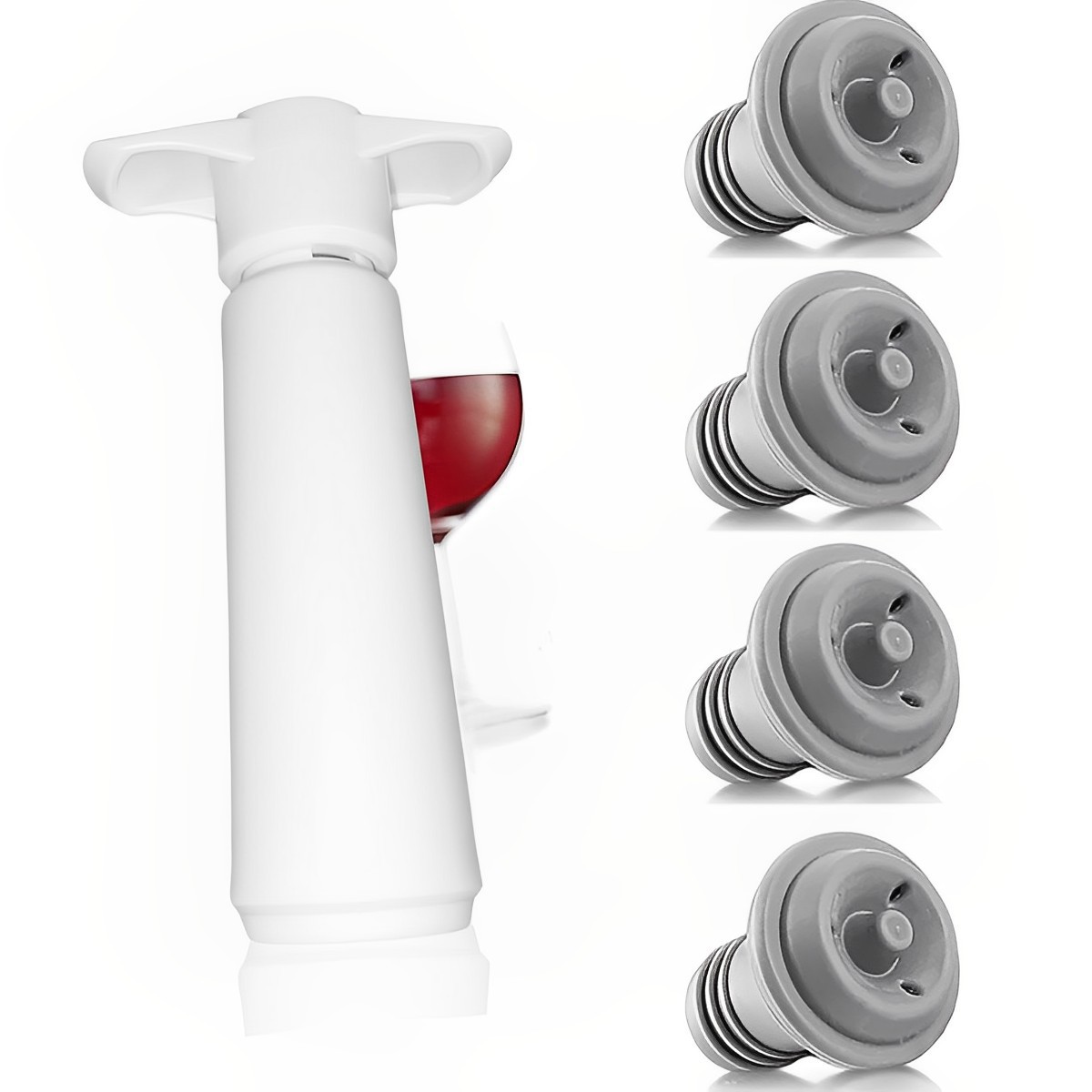 مضخة تفريغ يدوية للنبيذ، سدادة - مراجعة Wine Preservation Pump وسعره