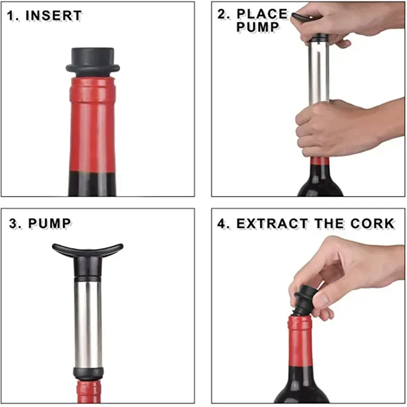 مجموعة مضخة نبيذ فراغية ، فتاح - مراجعة Wine Preservation Pump وسعره