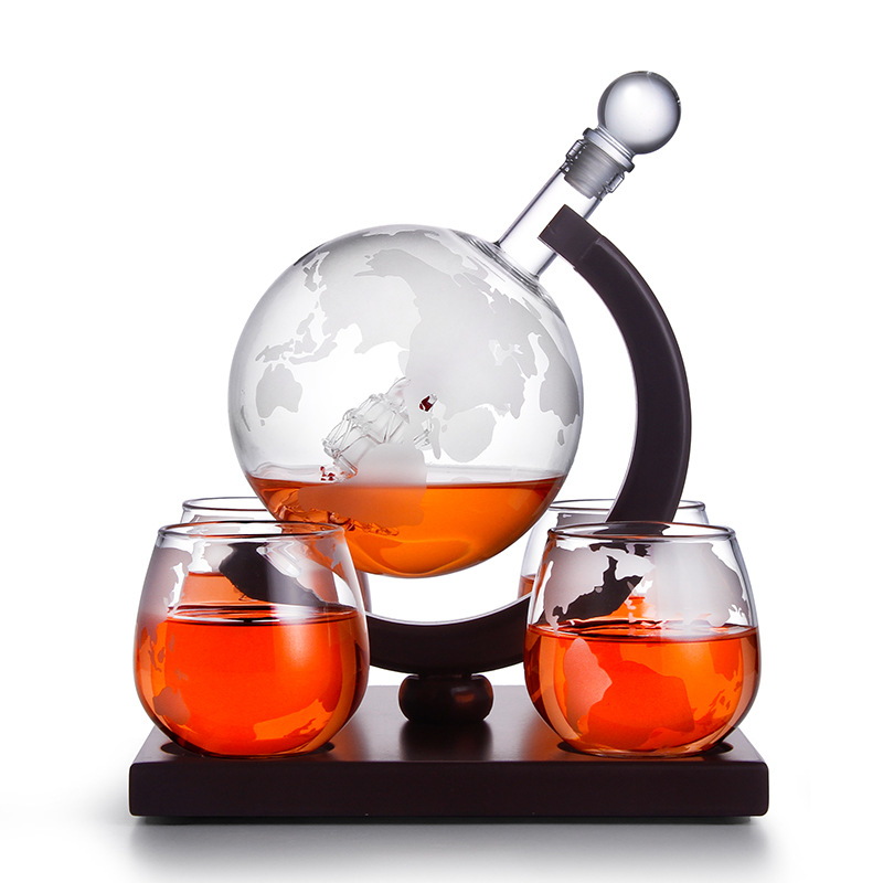غلوب الدورق زجاج إبداعي زجاجة  - مراجعة Decanter Globe Set وسعره
