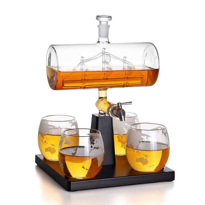 إناء الويسكي ذو الشكل العتيق م - مراجعة Decanter Globe Set وسعره
