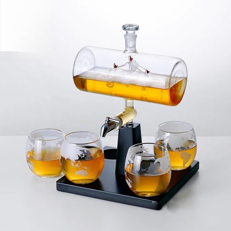 إناء الويسكي ذو الشكل العتيق م - مراجعة Decanter Globe Set وسعره
