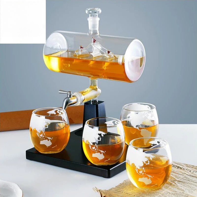 إناء الويسكي ذو الشكل العتيق م - مراجعة Decanter Globe Set وسعره