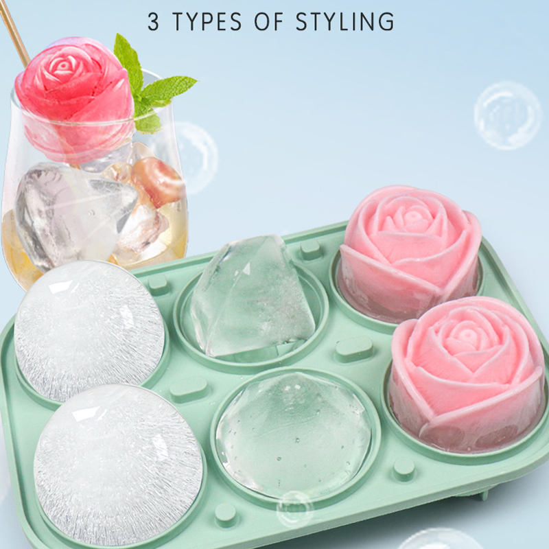 ثلاثية الأبعاد روز الماس جولة  - مراجعة Ice Mold Sphere وسعره