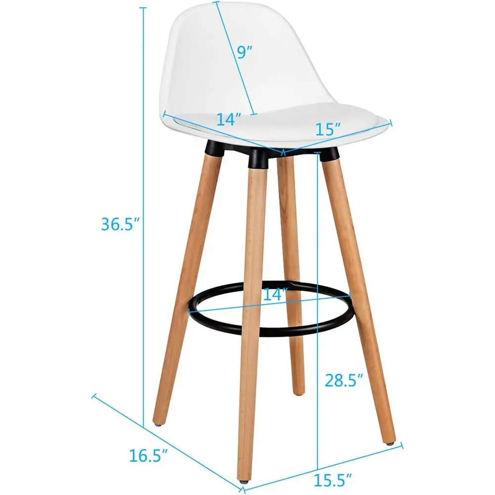 مجموعة من 4 كراسي بار بمقاعد م - مراجعة Home Bar Stools وسعره
