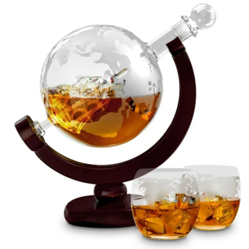 قارورة ويسكي على شكل كرة أرضية - مراجعة Decanter Globe Set وسعره