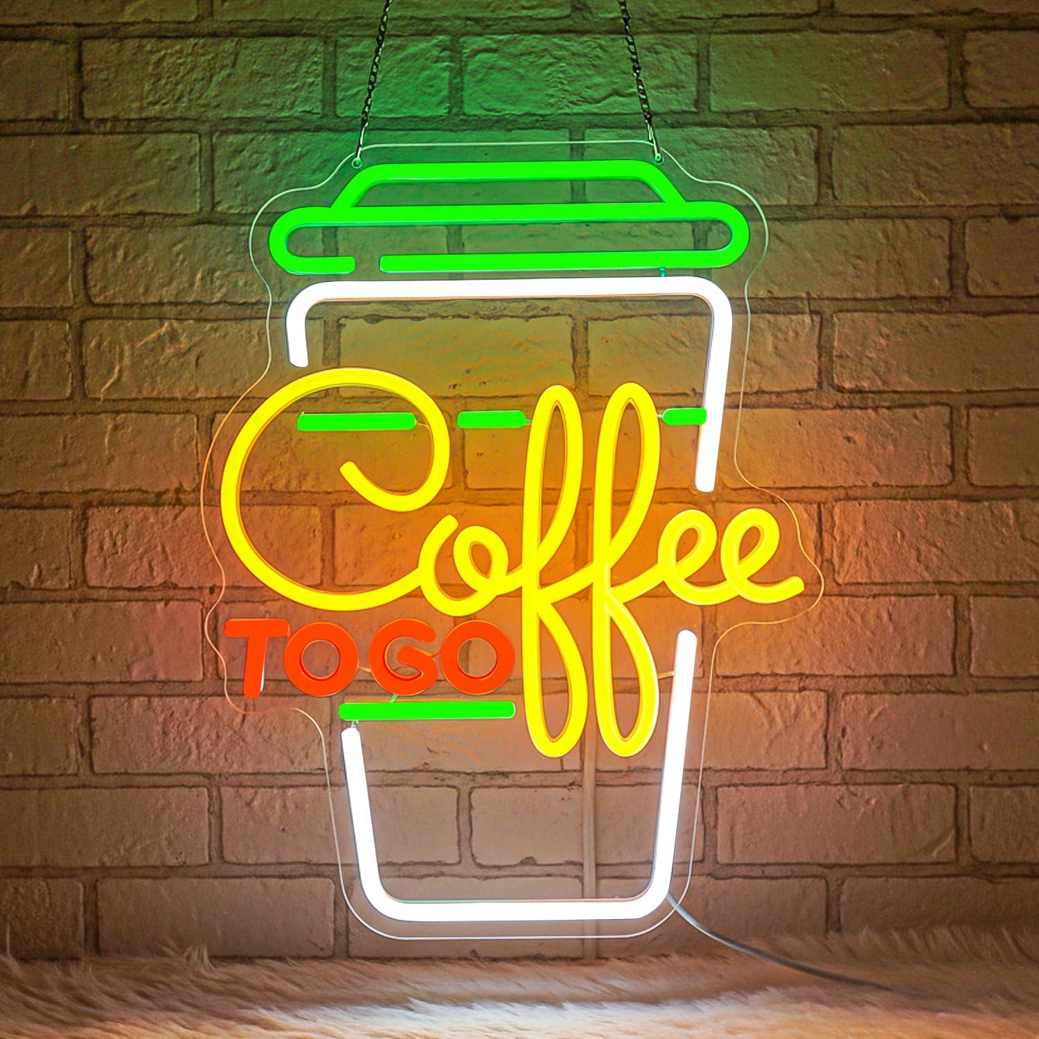لافتة نيون للقهوة بإضاءة LED ق - مراجعة Home Bar And Coffee وسعره