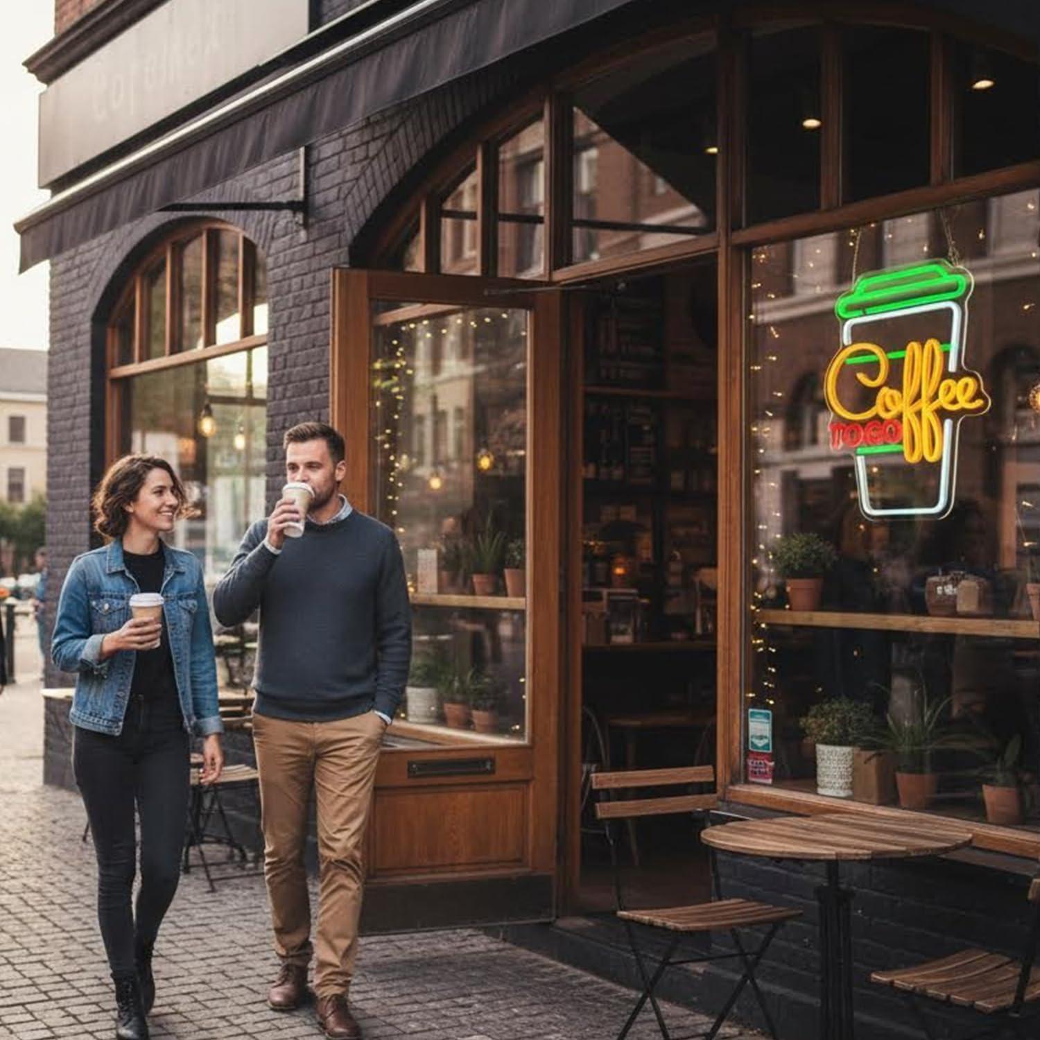 لافتة نيون للقهوة بإضاءة LED ق - مراجعة Home Bar And Coffee وسعره