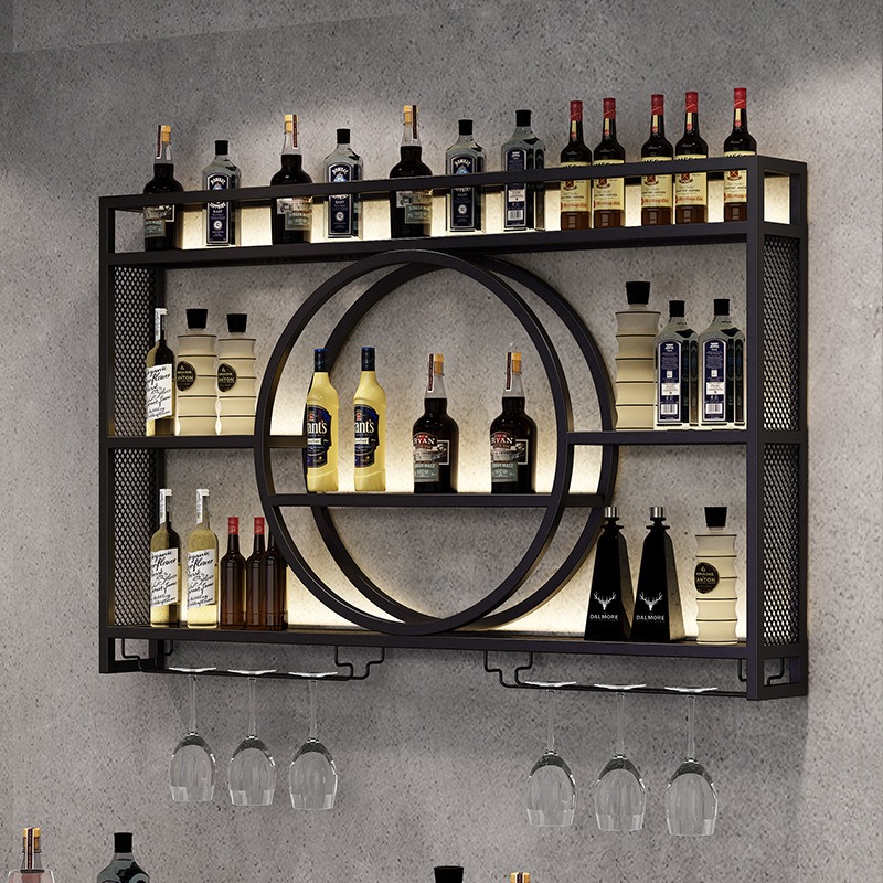 رف نبيذ للبار، خزانة نبيذ مثبت - مراجعة Home Bar Stand وسعره