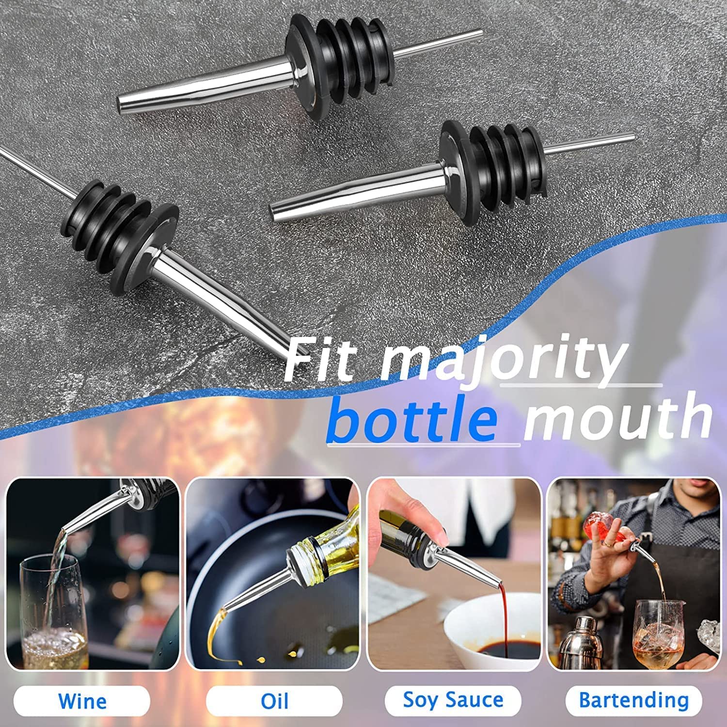 صنبور صب الخمور مع أغطية الغبا - مراجعة Speed Pourer Cap وسعره