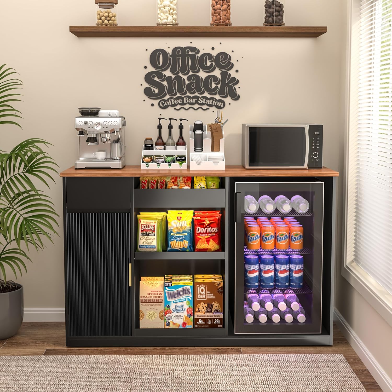 خزانة وجبات خفيفة مع مساحة للث - مراجعة Home Bar And Fridge وسعره