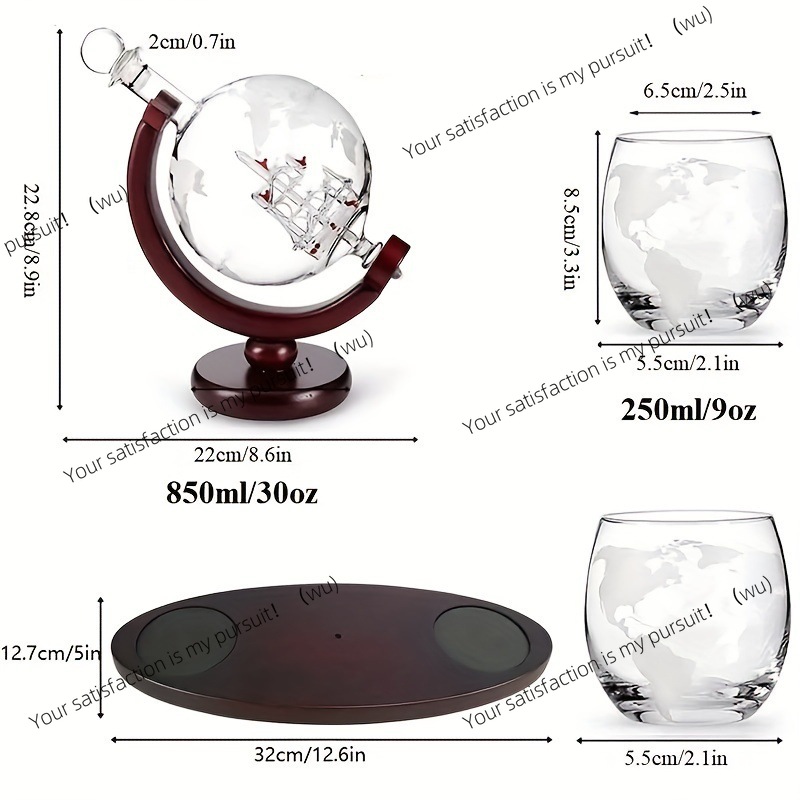 طقم ديكانتر ويسكي على شكل كرة  - مراجعة Decanter Globe Set وسعره