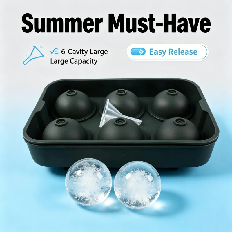 قالب ثلج كروي بـ 6 تجاويف من ا - مراجعة Ice Mold Sphere وسعره