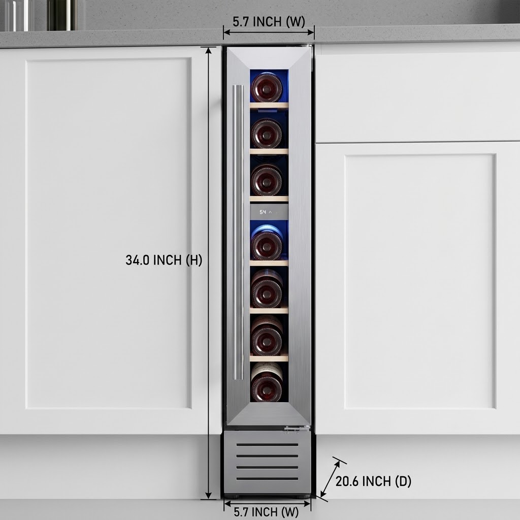 ثلاجة نبيذ صغيرة بسعة 7 زجاجات - مراجعة Home Bar And Fridge وسعره