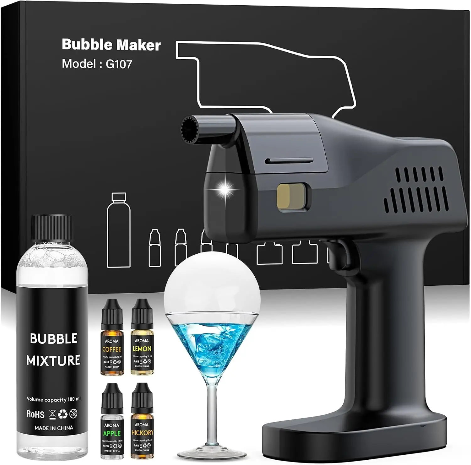 مجموعة مسدس فقاعات الدخان الكه - مراجعة Smoking Gun Kit وسعره