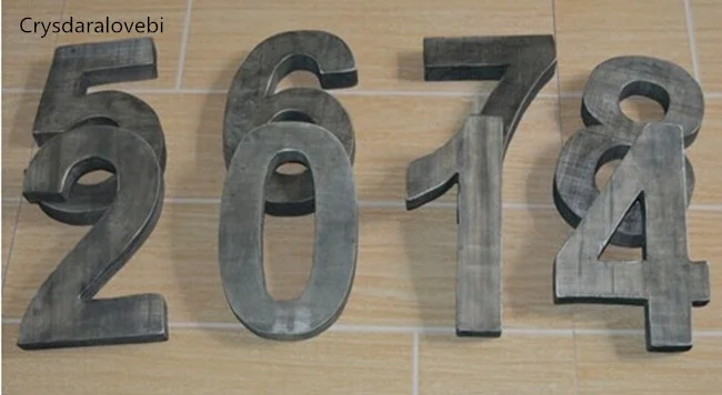 1-9 عدد ريترو الخشب شخصية لوحا - مراجعة Home Bar Word وسعره