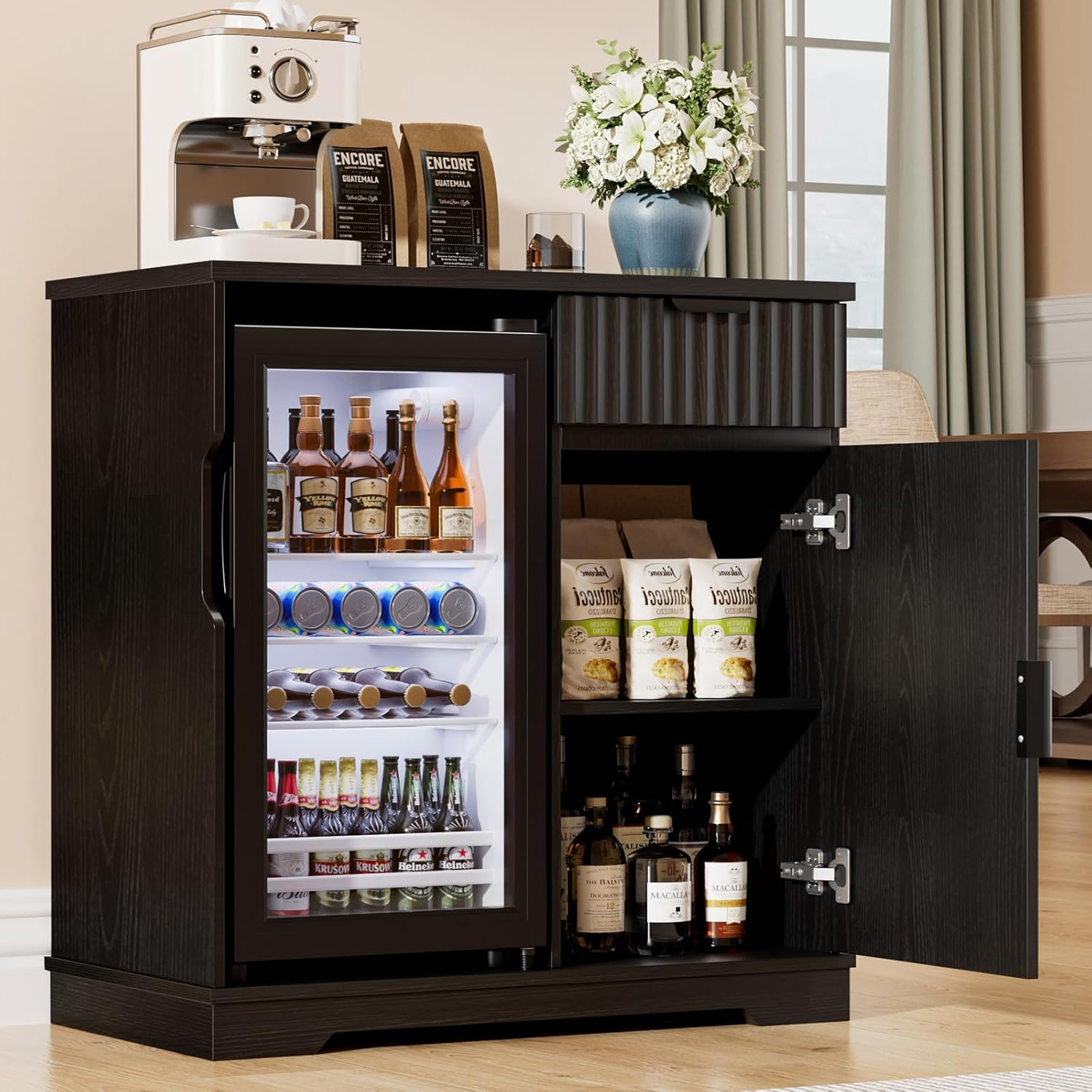 خزانة ثلاجة صغيرة ذات تصميم مم - مراجعة Home Bar And Fridge وسعره